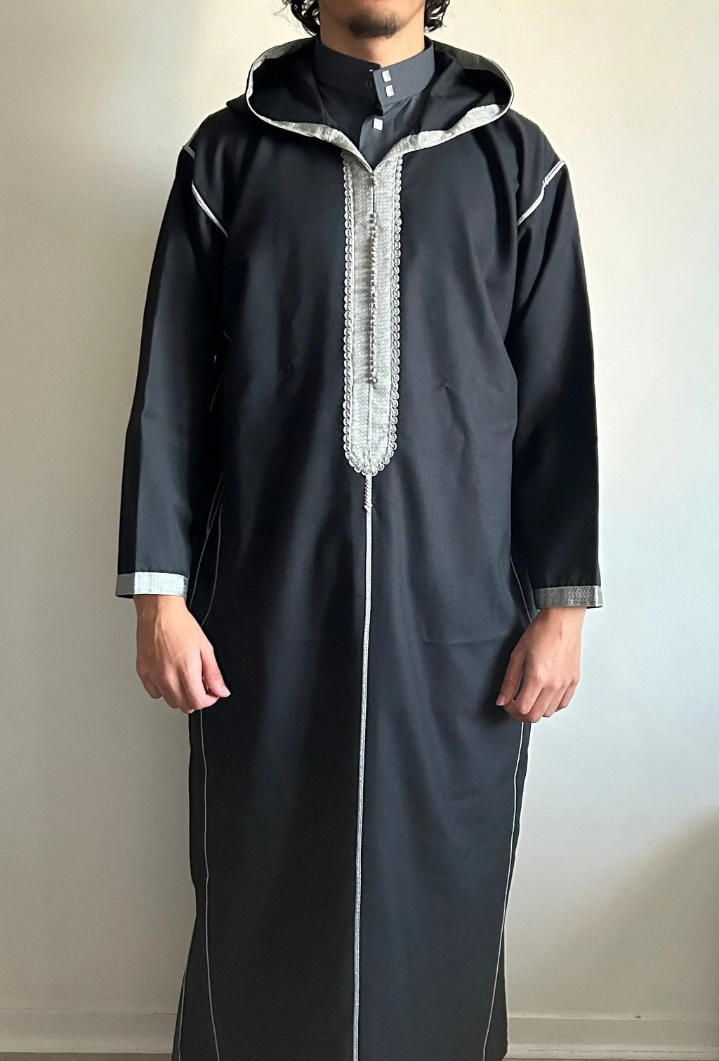 Djellaba laine Noir/Grise ThawbCollection