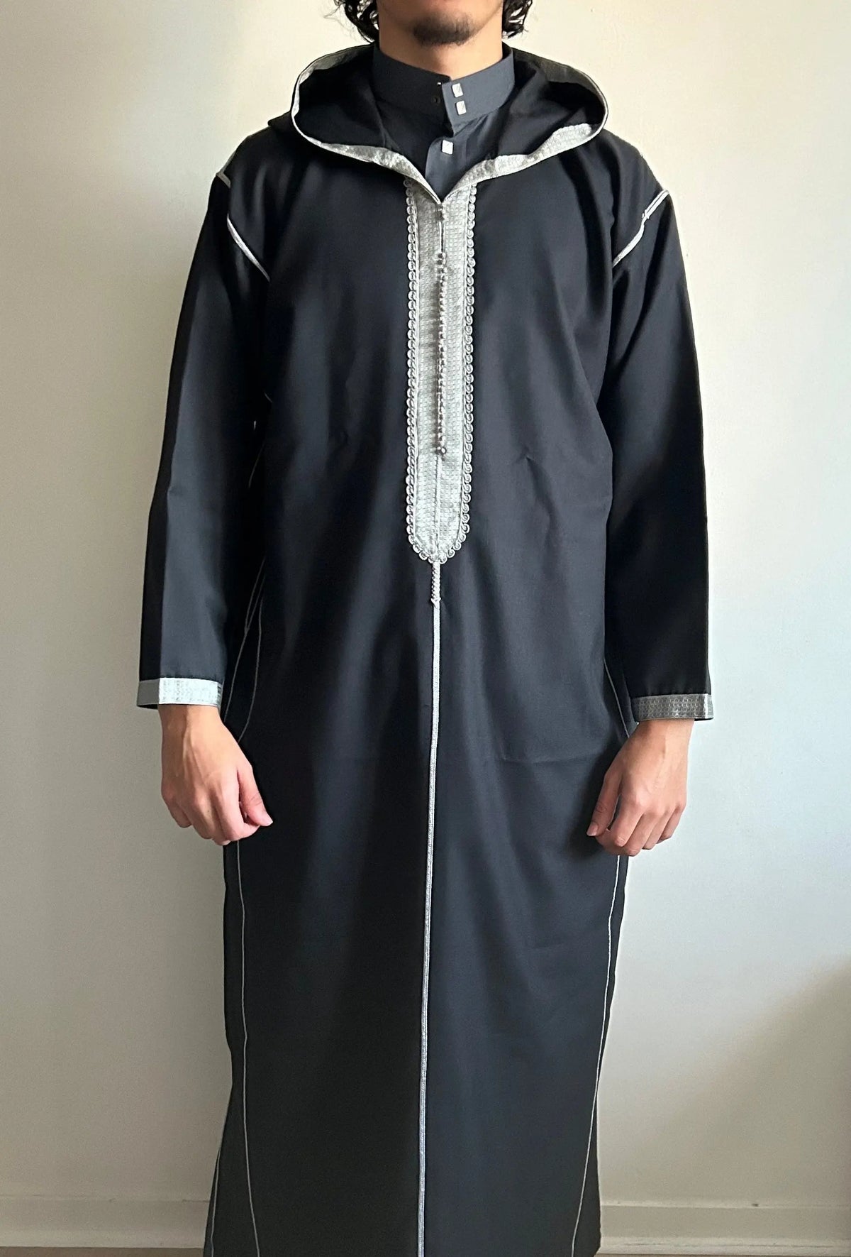 Djellaba laine Noir/Grise ThawbCollection