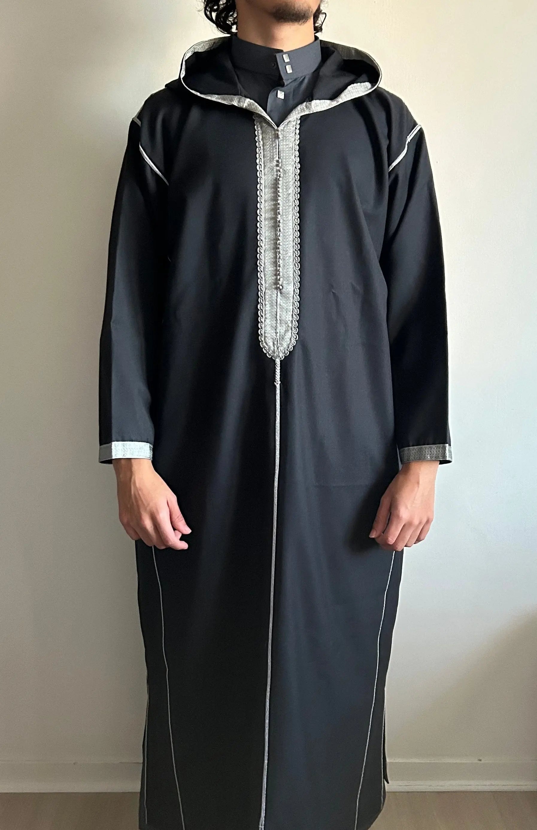 Djellaba laine Noir/Grise ThawbCollection