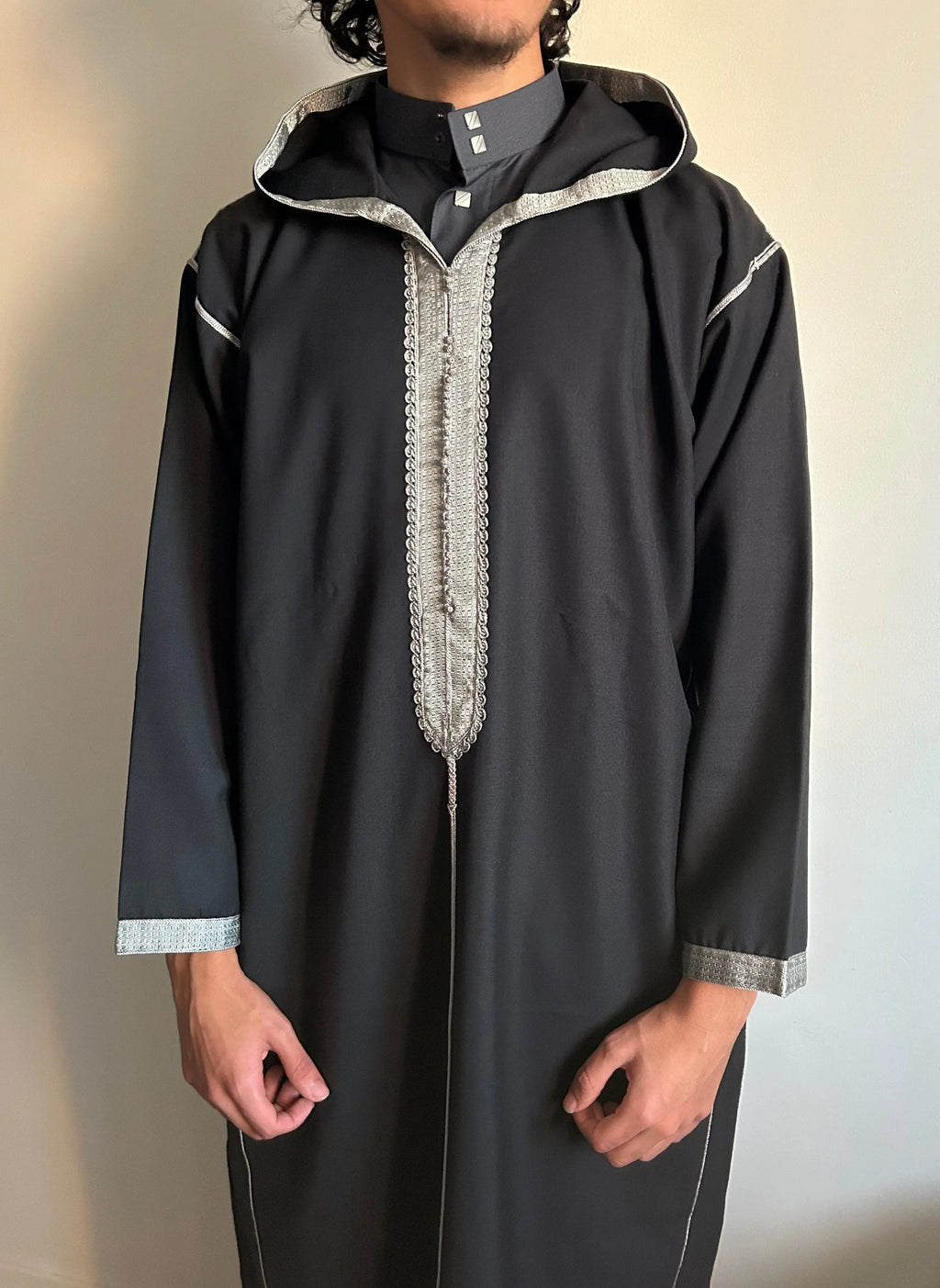 Djellaba laine Noir/Grise ThawbCollection